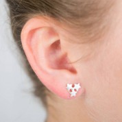 Triple star earrings